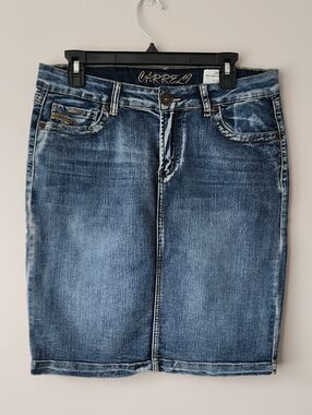 Carrely Jeans Classic Blue Pencil Skirt